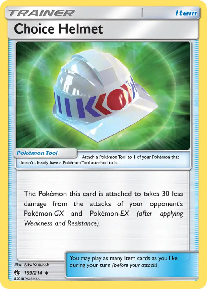 Choice Helmet (169/214) [Sun & Moon: Lost Thunder] - Pokemon Single
