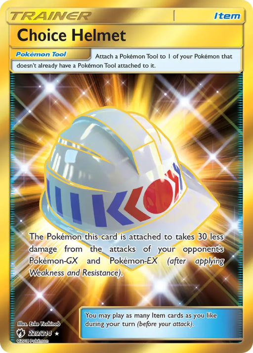 Choice Helmet (229/214) [Sun & Moon: Lost Thunder] - Pokemon Single