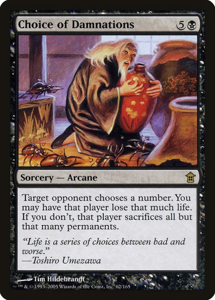 Choice of Damnations [Saviors of Kamigawa] - MTG Single
