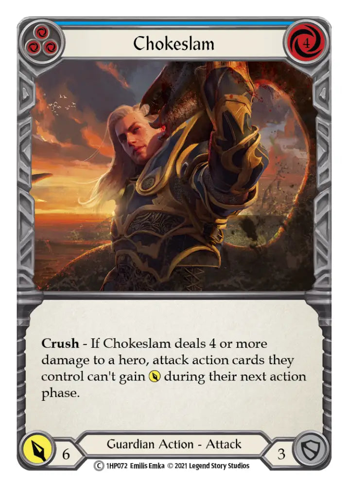 Chokeslam (Blue) [1HP072] (History Pack 1) - Flesh And Blood Single
