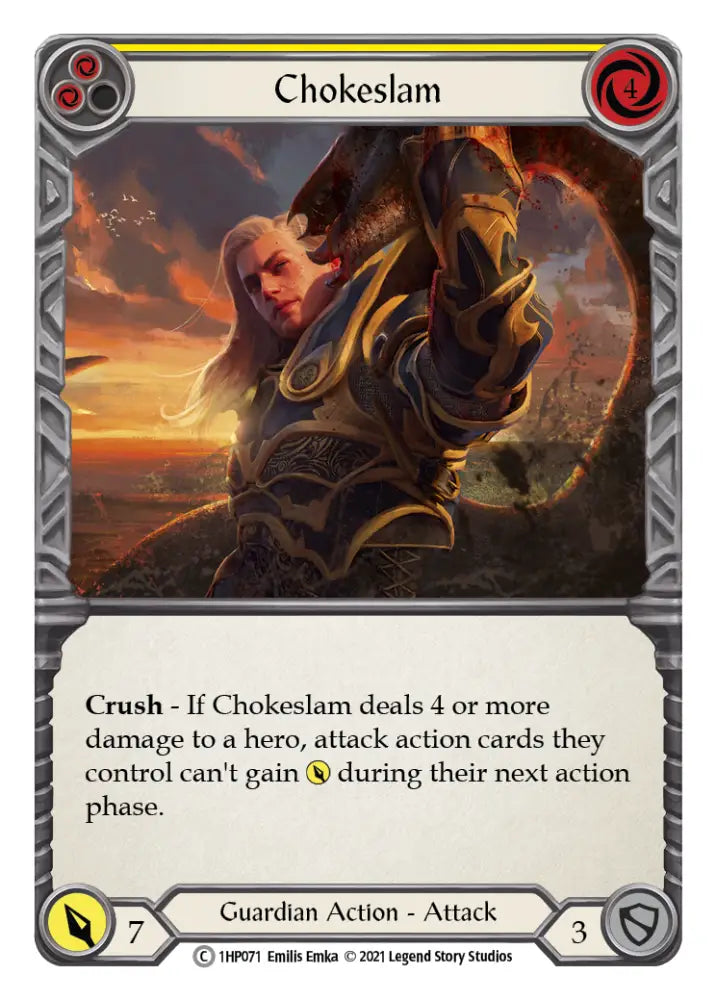 Chokeslam (Yellow) [1HP071] (History Pack 1) - Flesh And Blood Single