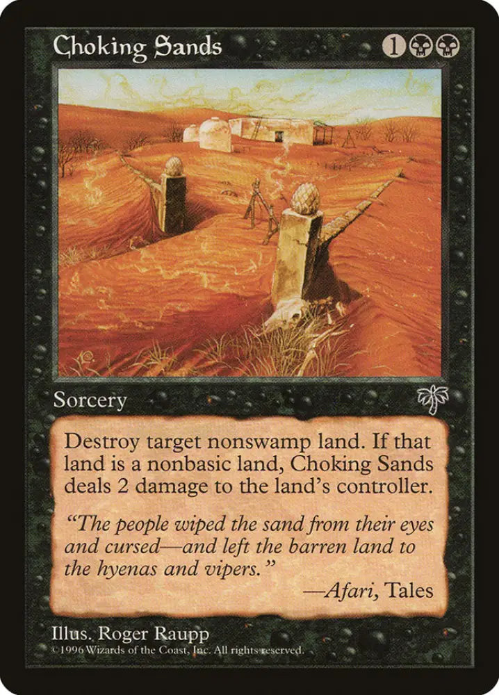 Choking Sands [Mirage] - MTG Single