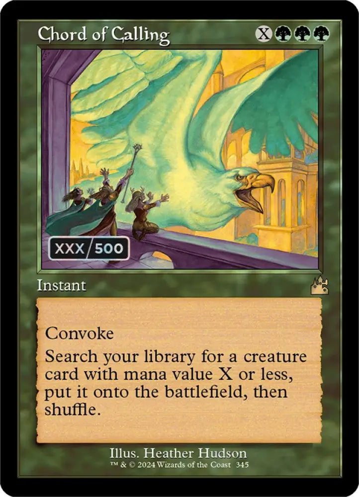 Chord of Calling (Retro) (Serialized) [Ravnica Remastered] - MTG Single