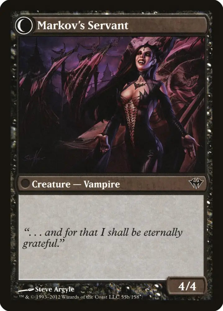 Chosen of Markov // Markov’s Servant [Dark Ascension] - MTG Single