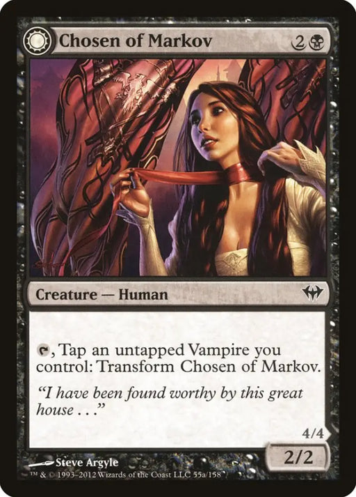 Chosen of Markov // Markov’s Servant [Dark Ascension] - MTG Single