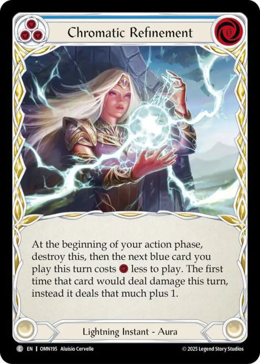 Chromatic Refinement (Blue) (OMN195) [Omens of the Third Age]