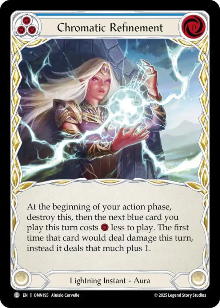 Chromatic Refinement (Blue) (OMN195) [Omens of the Third Age]