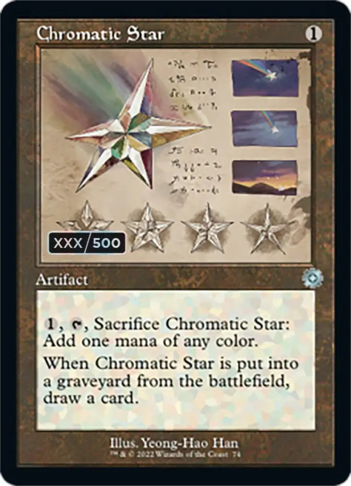 Chromatic Star (Retro Schematic) (Serialized) [The Brothers’ War Retro Artifacts] - MTG Single