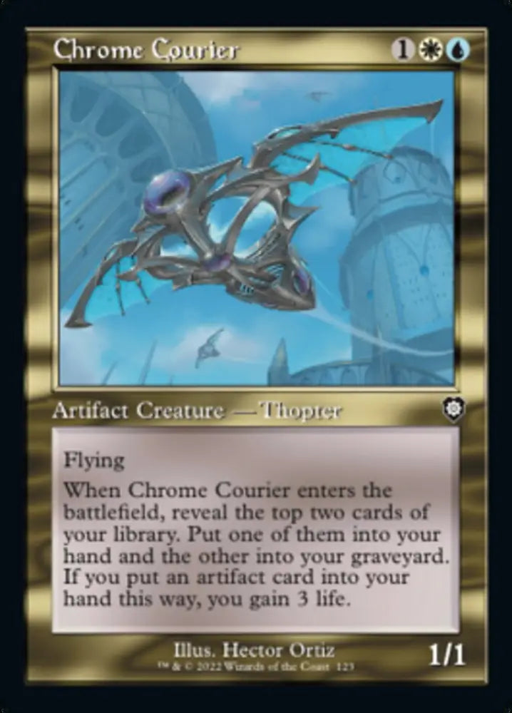 Chrome Courier (Retro) [The Brothers’ War Commander] - MTG Single
