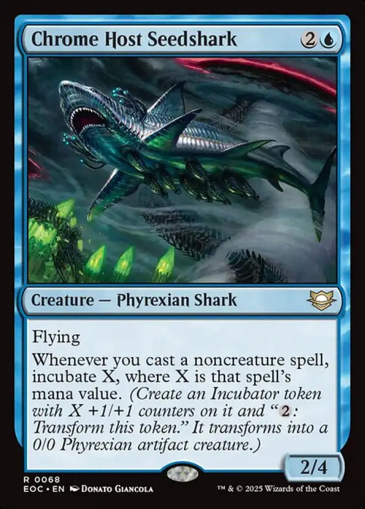 Chrome Host Seedshark (68) [Edge of Eternities Commander]