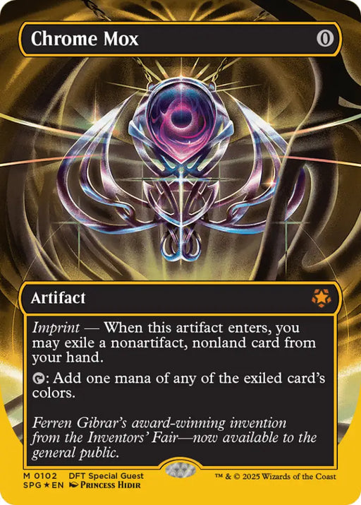 Chrome Mox (Borderless) (First-Place Foil) [Aetherdrift Special Guests] - MTG Single