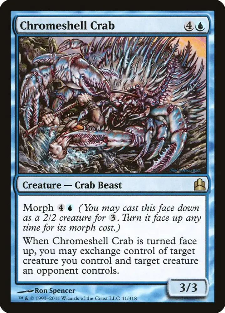 Chromeshell Crab [Commander 2011] - MTG Single