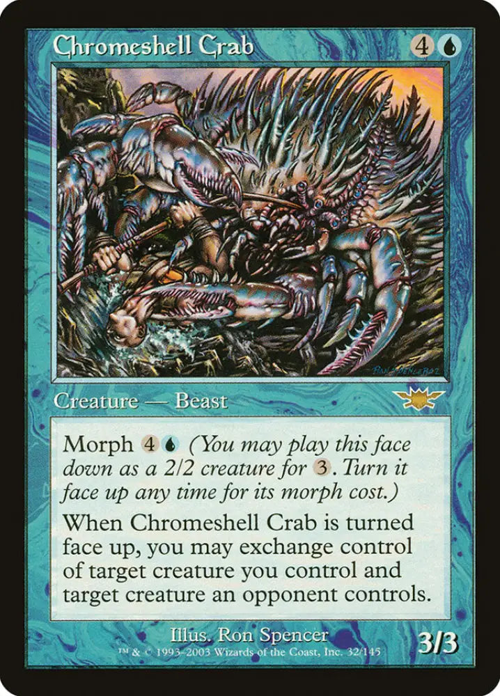 Chromeshell Crab [Legions] - MTG Single