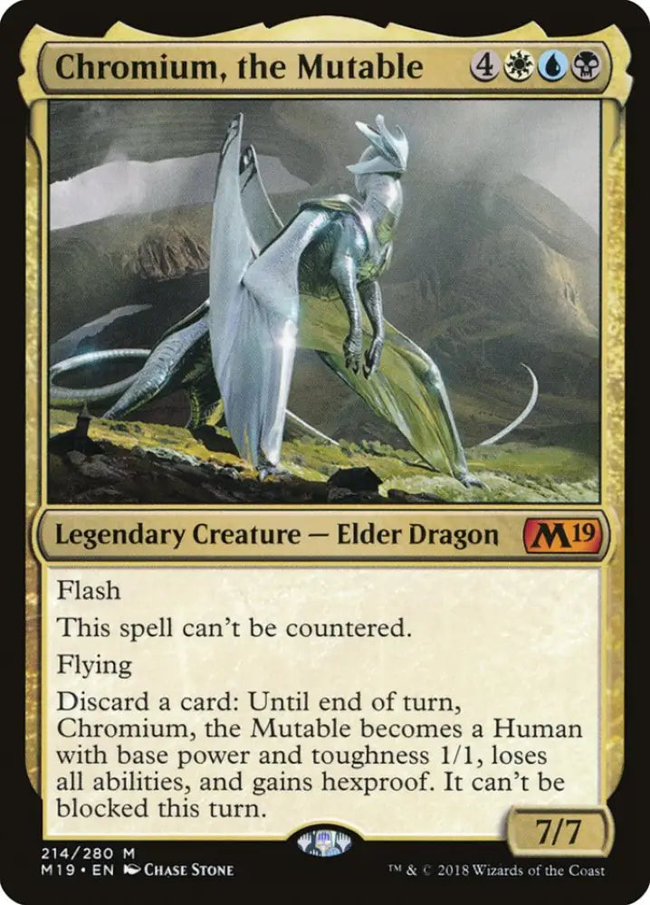 Chromium the Mutable [Core Set 2019] - MTG Single