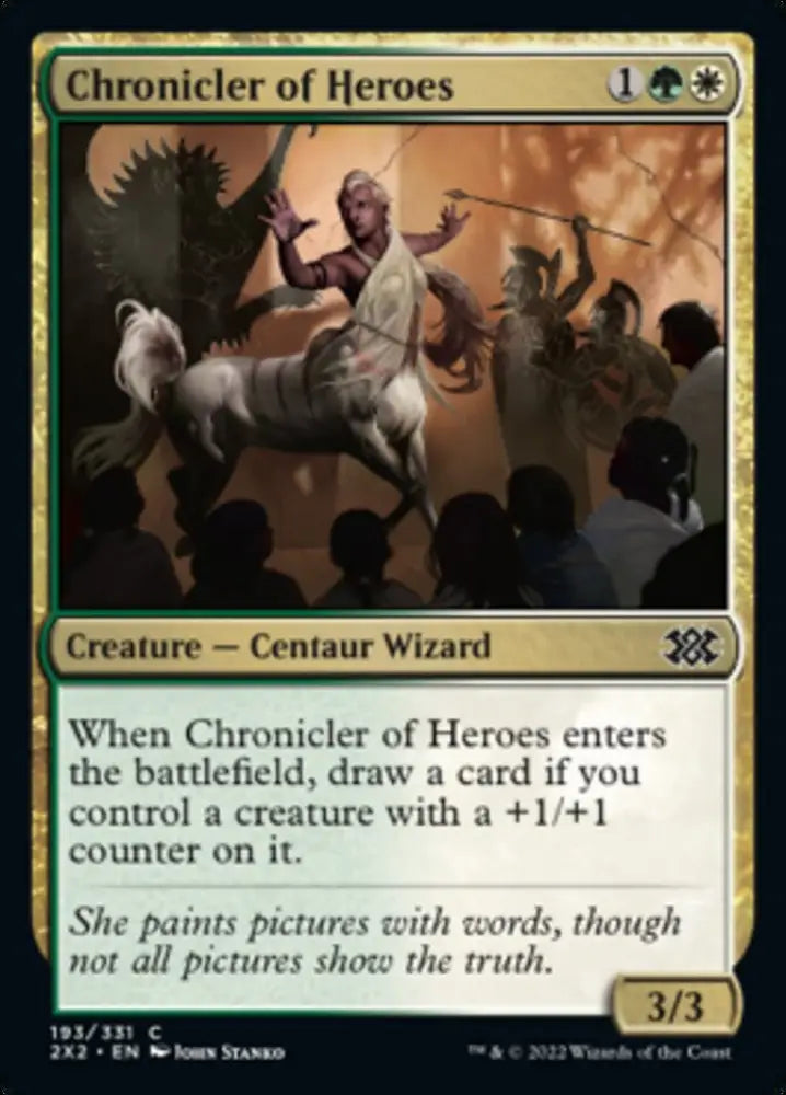 Chronicler of Heroes [Double Masters 2022] - MTG Single