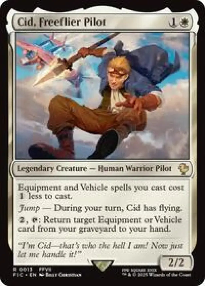 Cid, Freeflier Pilot (Surge Foil) (13) [Final Fantasy Commander]