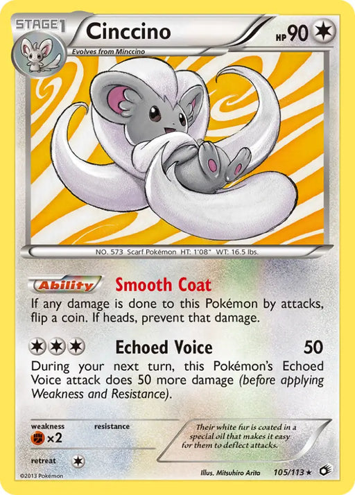 Cinccino (105/113) [Black & White: Legendary Treasures] - Pokemon Single