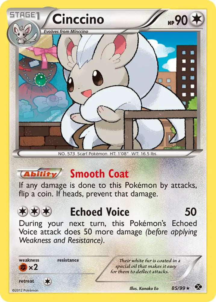 Cinccino (85/99) [Black & White: Next Destinies] - Pokemon Single