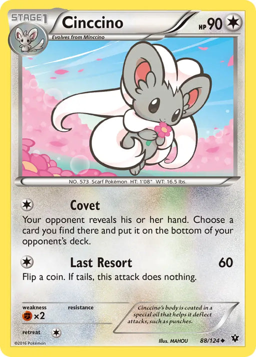 Cinccino (88/124) [XY: Fates Collide] - Pokemon Single