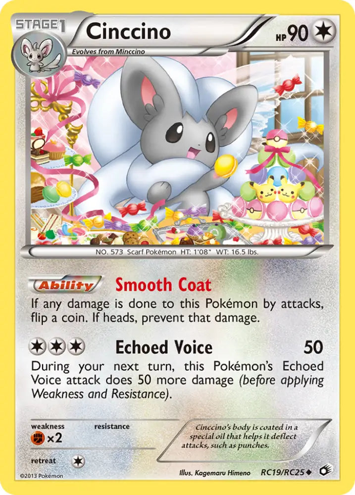 Cinccino (RC19/RC25) [Black & White: Legendary Treasures] - Pokemon Single