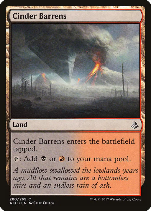 Cinder Barrens [Amonkhet] - MTG Single