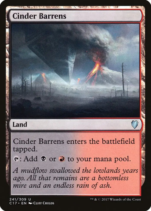 Cinder Barrens [Commander 2017] - MTG Single