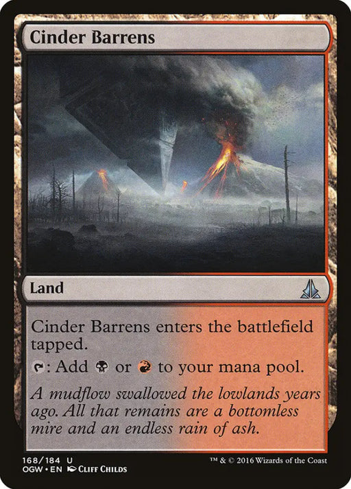 Cinder Barrens [Oath of the Gatewatch] - MTG Single