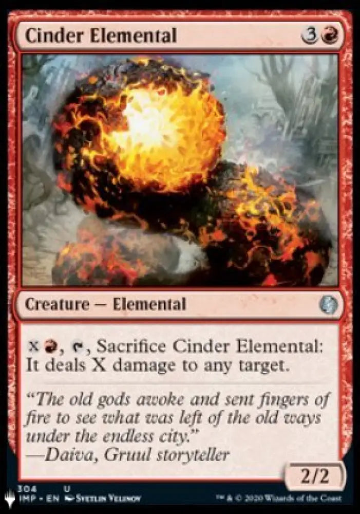 Cinder Elemental [The List] - MTG Single