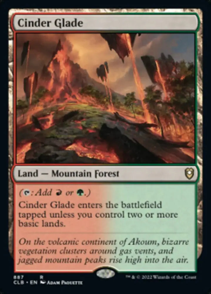 Cinder Glade [Commander Legends: Battle for Baldur’s Gate] - MTG Single