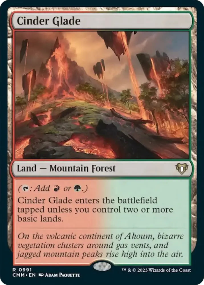 Cinder Glade [Commander Masters] - MTG Single