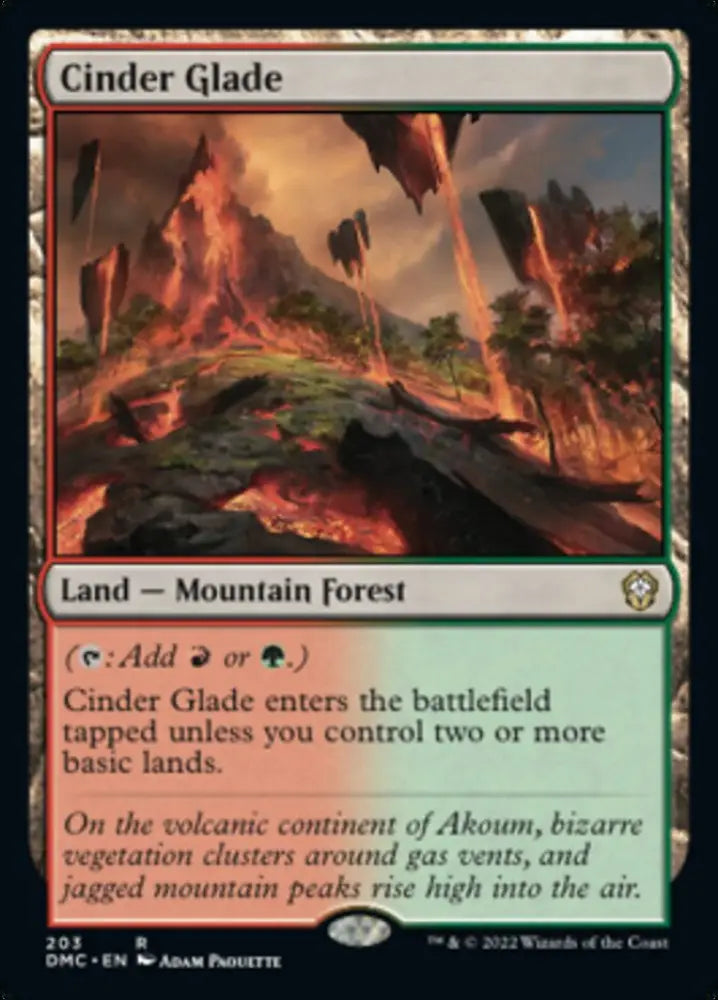 Cinder Glade [Dominaria United Commander] - MTG Single