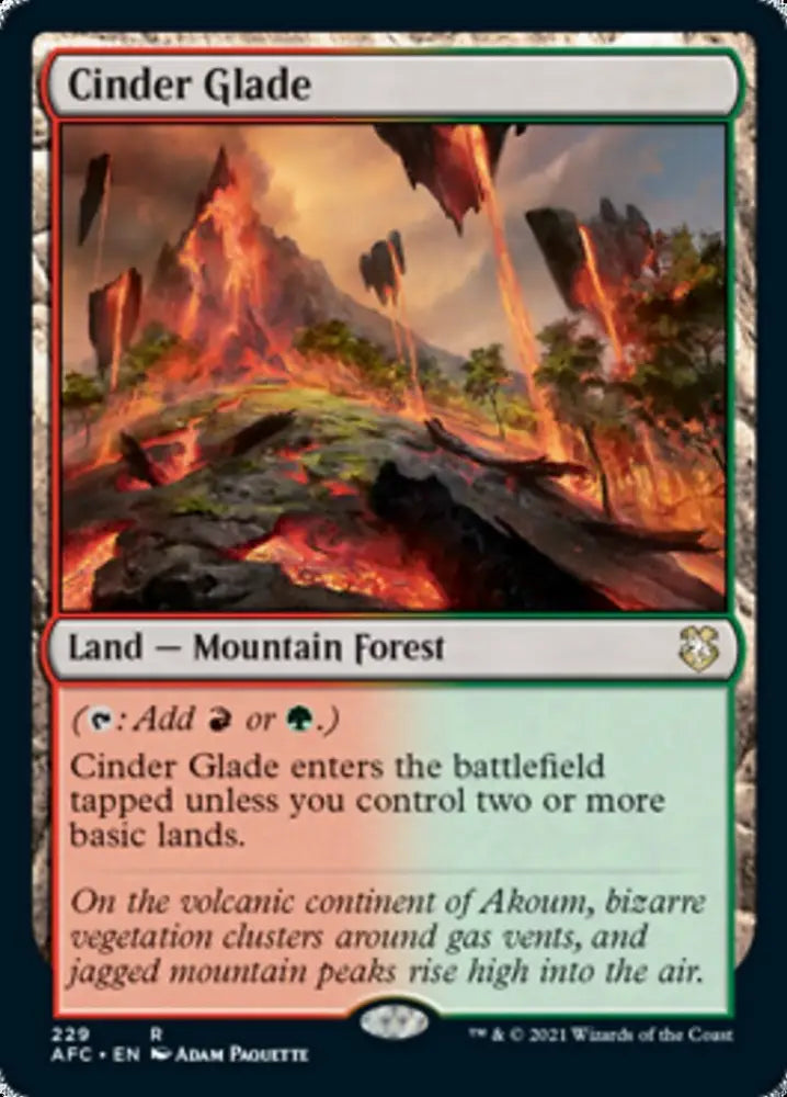 Cinder Glade [Dungeons & Dragons: Adventures in the Forgotten Realms Commander] - MTG Single