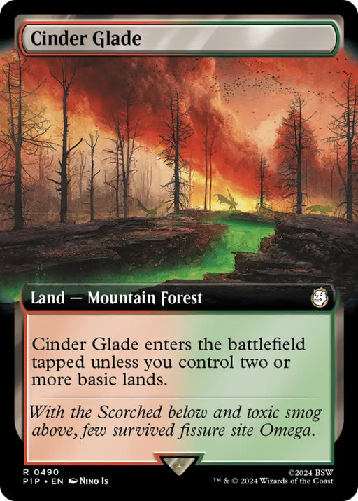 Cinder Glade (Extended Art) [Fallout] - MTG Single