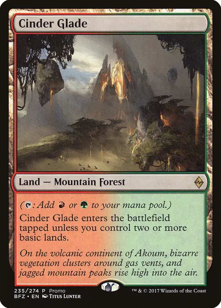 Cinder Glade (Promo) [Standard Showdown Promos] - MTG Single