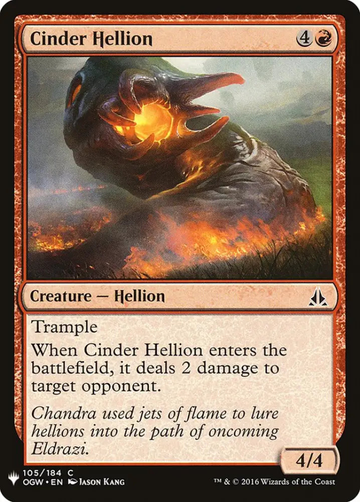 Cinder Hellion [Mystery Booster] - MTG Single
