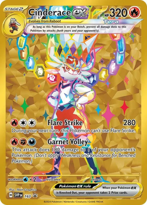 Cinderace ex (163) [Scarlet & Violet: Black Star Promos] - Pokemon Single