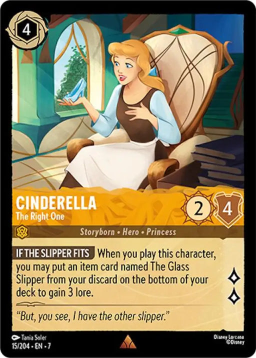 Cinderella - The Right One (15/204) [Archazia’s Island] - Lorcana Single