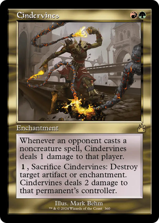 Cindervines (Retro Frame) [Ravnica Remastered] - MTG Single