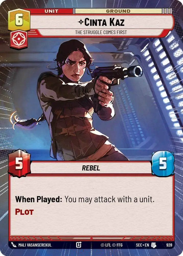 Cinta Kaz - The Struggle Comes First (Hyperspace Foil) (928) [Secrets of Power]