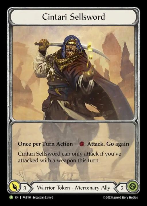 Cintari Sellsword [FAB191] (Promo) Cold Foil - Flesh And Blood Single