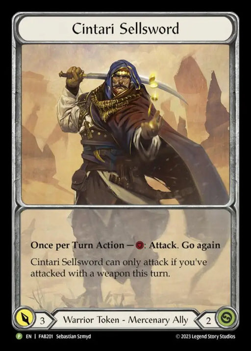 Cintari Sellsword [FAB201] (Promo) Rainbow Foil - Flesh And Blood Single