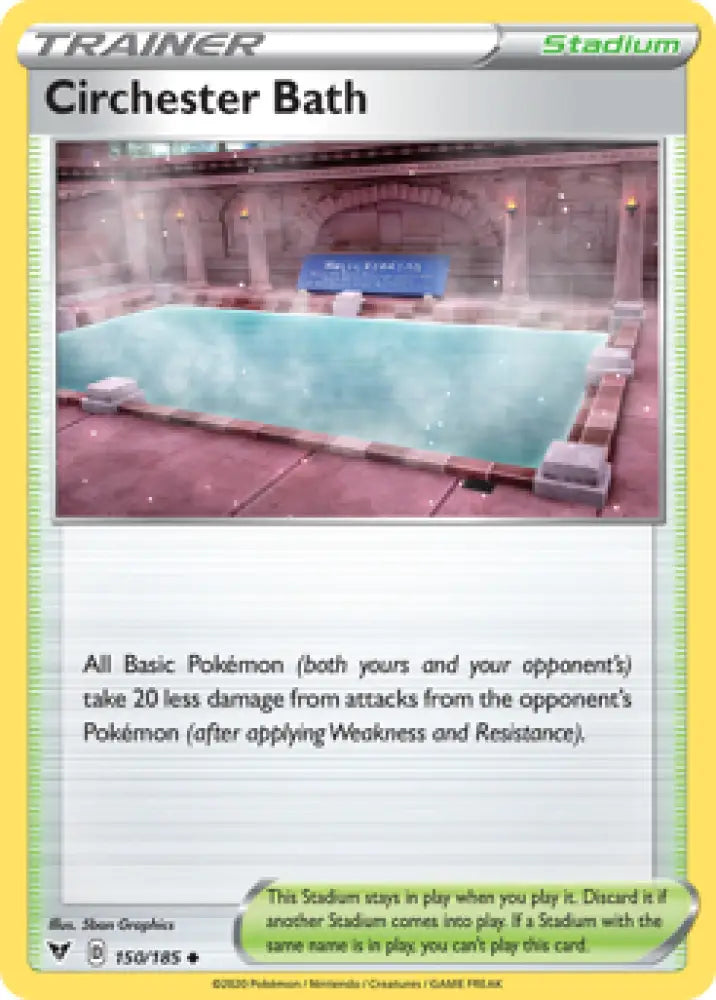Circhester Bath (150/185) [Sword & Shield: Vivid Voltage] - Pokemon Single