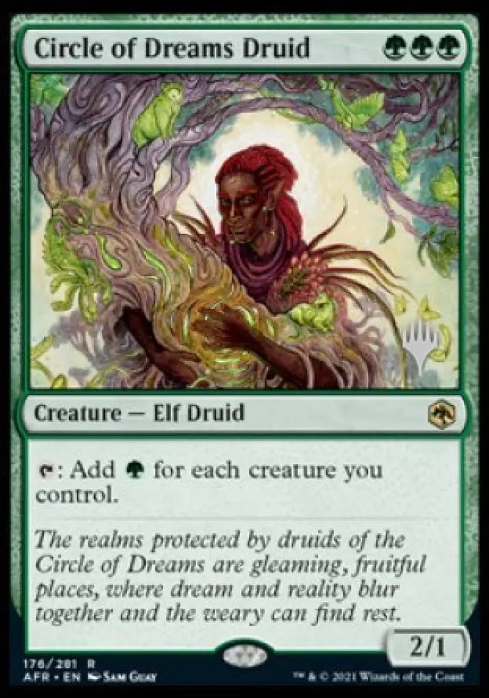 Circle of Dreams Druid (Promo Pack) [Dungeons & Dragons: Adventures in the Forgotten Realms Promos] - MTG Single