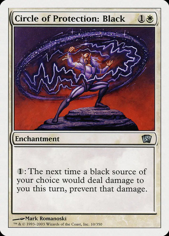 Circle of Protection: Black [Eighth Edition] - MTG Single