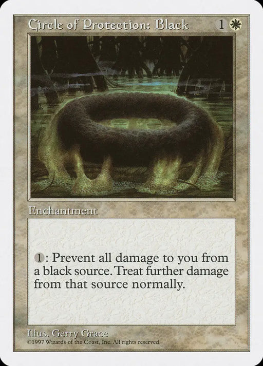 Circle of Protection: Black [Fifth Edition] - MTG Single