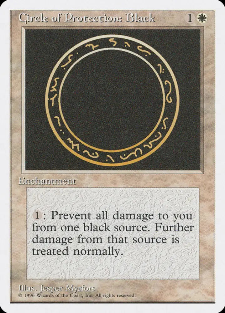 Circle of Protection: Black [Introductory Two-Player Set] - MTG Single