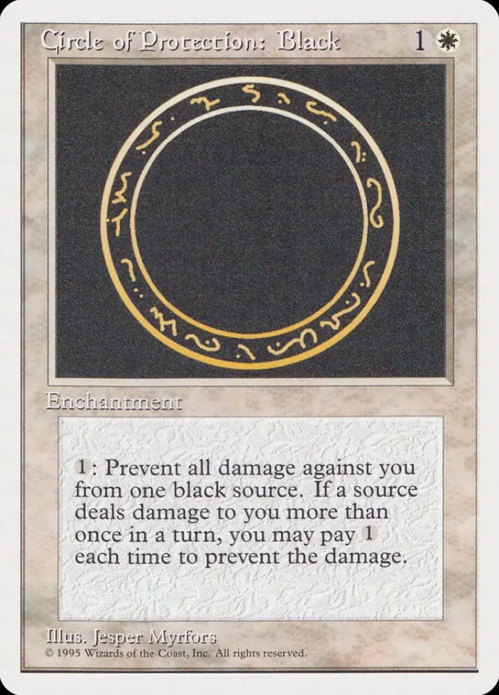 Circle of Protection: Black [Rivals Quick Start Set] - MTG Single