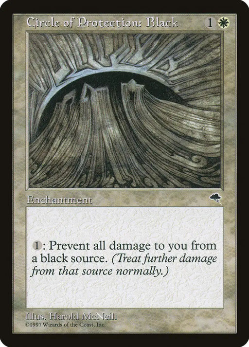 Circle of Protection: Black [Tempest] - MTG Single