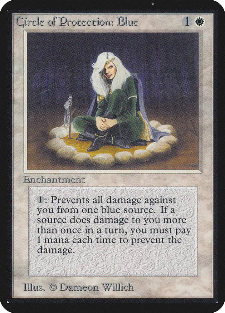 Circle of Protection: Blue [Alpha Edition] - MTG Single