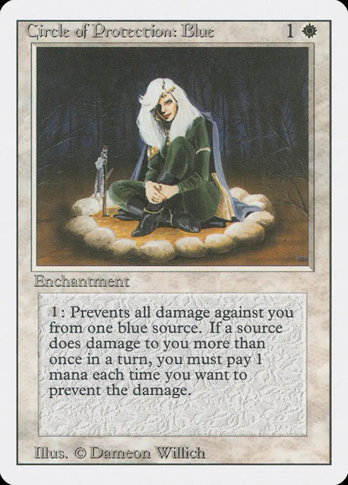 Circle of Protection: Blue [Revised Edition] - MTG Single
